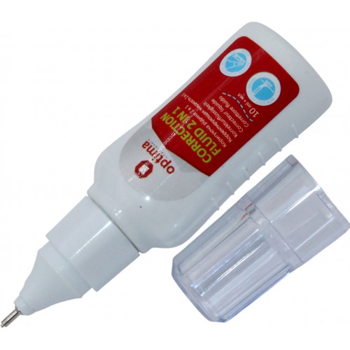 Коректор з пензликом + ручка 2 в 1 Optima 10мл (12) O41319