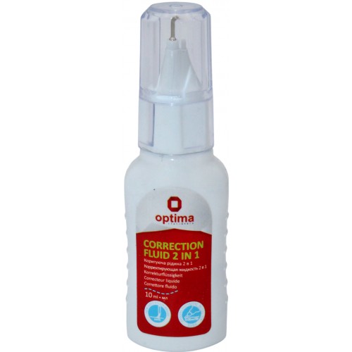 Коректор з пензликом + ручка 2 в 1 Optima 10мл (12) O41319