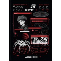 Щоденник шк. А5 "Kite" №K26-262-8 Red Anime тв.обкл.(20)