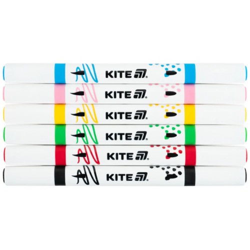Набір маркерів акрил. двостор. "Kite" Creative №K-1293 6шт
