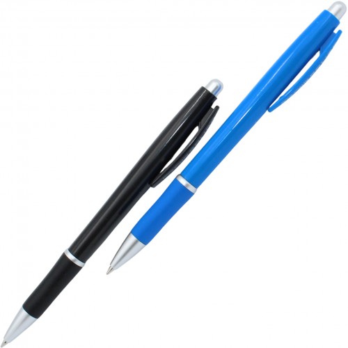 Ручка автоматическая шариковая Economix Bolide 0,5 мм синяя, корпус черный/синий (40) №E10113