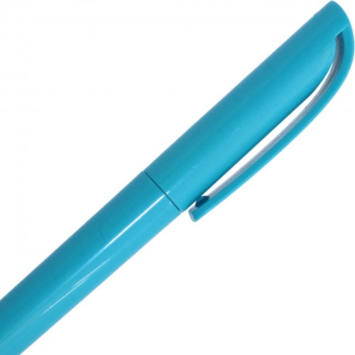 Ручка авт. кульк. "Economix" №E10240-11 Promo Girona 0,5мм синя,корпус блакитний(50)(100)