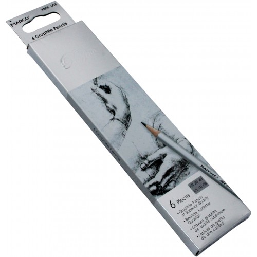 Набор карандашей графитных Marco НВ-8В (1) (24) (480) 7000DM-6CB