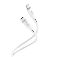 Кабель lightning > lightning Budi 1м 3A white №DC256TT10W