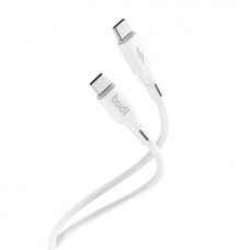 Кабель lightning > lightning Budi 1м 3A white №DC256TT10W