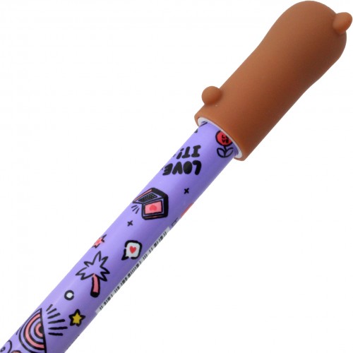 Ручка гел. "Yes" №420447 Line Friends. Brown "пиши-стирай" 0,5мм синя(36)