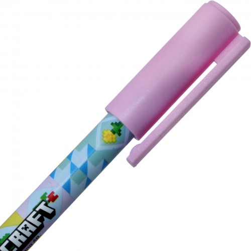 Ручка кульк. "Yes" №412262 Minecraft.Spring 0,7мм синя(24)(288)