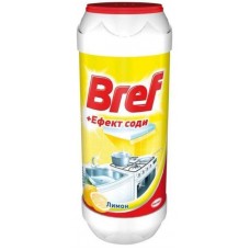 Чистячий порошок "Bref" 500г "Ефект соди" лимон(20)