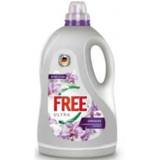 Прал. порошок рідкий 5л гель "Free" Ultra Orshid(4)