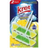 Підвісний блок д/туалету твердий "Kret" Citrus Fresh 2x40мл №9215(10)