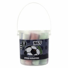Крейда кольор. "Yes" №400565 12шт Jumbo Football у відрі