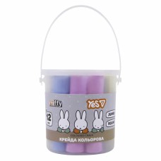 Крейда кольор. "Yes" №400566 12шт Jumbo Miffy у відрі
