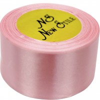 Стрічка атлас "Sindtex" 5смх23м рожевий №АЛ5-066(4)