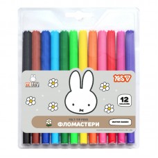 Фломастери "Yes" 12кольор. "Miffy" №650604