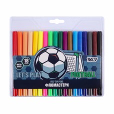 Фломастери "Yes" 18кольор. "Football" №650601