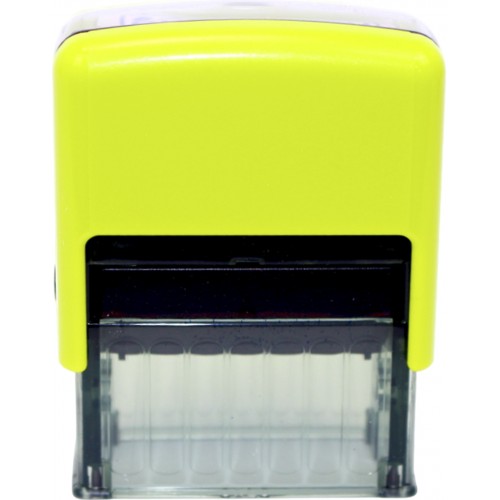 Оснастка для штампа пласт. 38х14мм Shiny №S-852 "Перевірено" "Карбон" (зелен.)