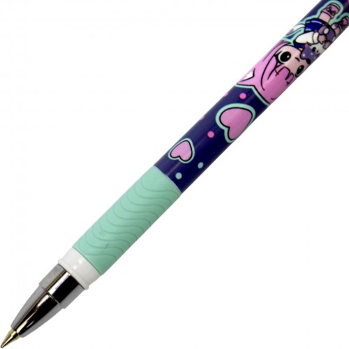 Ручка кульк. "Kite" №K26-032-1 Be Friends 0,5мм синя(24)(192)