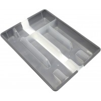 Лоток для столових приборів універс. прозор. графіт №0017