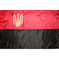Прапор УПА тризуб 140х90см №782018(1)(10)