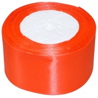 Стрічка атлас "Sindtex" 5смх23м неон помаранчевий №АЛ5-023