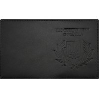 Обклад. на посвідчення офіцера Герб Колос шкіра чорн. тисн. №49345