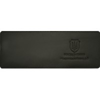 Обклад. на посвідчення УБД Тризуб щиток шкіра хакі тисн. №49337