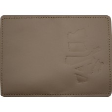 Обклад. на паспорт ID-1 UA на мапі шкіра беж. тисн. №36123