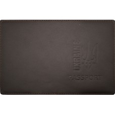 Обклад. Passport Ukraine Тризуб шкіра шокол. тисн. №54591