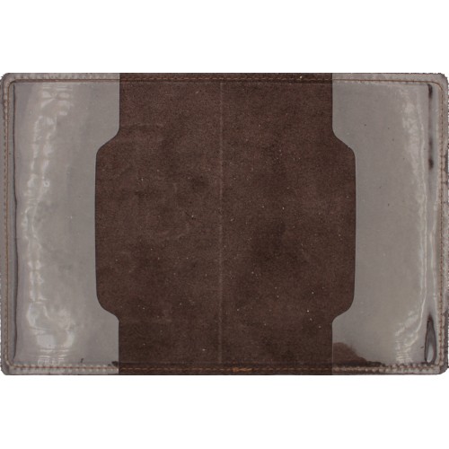 Обклад. Passport Тризуб на мапі шкіра шокол. тисн. №52697