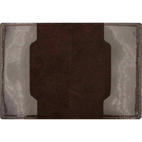 Обклад. на військовий квиток Тризуб меч шкіра коричн. тисн. №49354