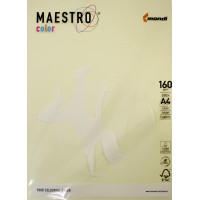 Папір кольор. А4 160г/м Maestro Color Pastell BE66 Vanilla (ванільний)(250)(1250)