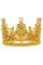 Корона пластм. золото з білим камінням 10х7,5см №15453