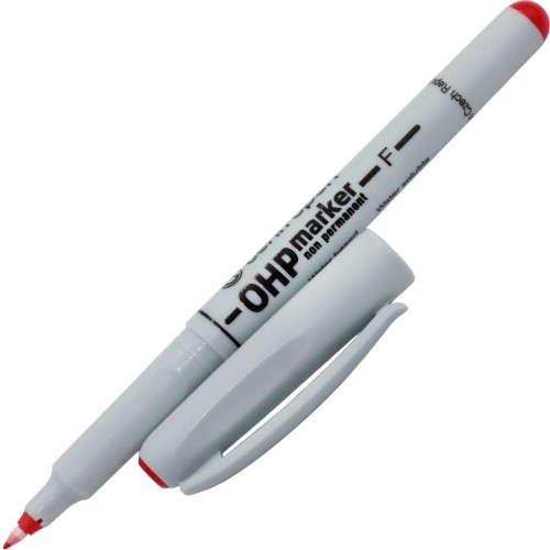 Маркер "Centropen" №2646/02 Non-Permanent OHP 0,6мм червоний(10)(200)