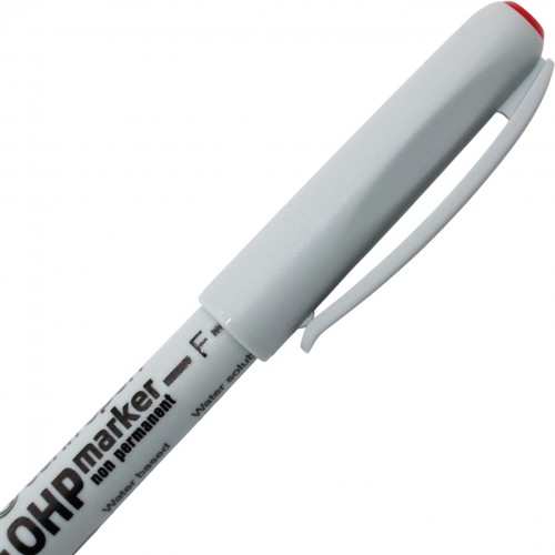 Маркер "Centropen" №2646/02 Non-Permanent OHP 0,6мм червоний(10)(200)