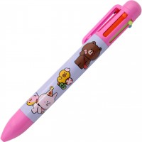 Ручка авт. кульк. "Yes" №412245 Line Friends 0,7мм 6 кольор.(24)