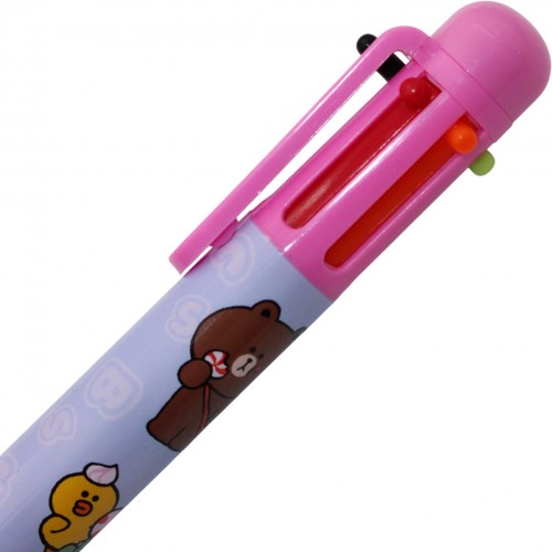 Ручка авт. кульк. "Yes" №412245 Line Friends 0,7мм 6 кольор.(24)