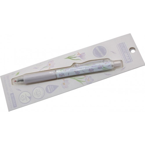 Ручка авт. гел. "Buromax" №BM.8368-07 Blossom 0.5мм синя(1)(40)