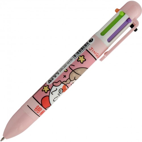 Ручка авт. кульк. "J.Otten" №15153 Aodemei "Girl" 6кольор. 0,7мм(40)(480)