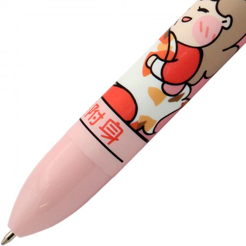 Ручка авт. кульк. "J.Otten" №15153 Aodemei "Girl" 6кольор. 0,7мм(40)(480)