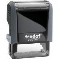 Оснастка для штампа пласт. 38х14мм Trodat №4911 "Вхід №+ дата" (сіра)