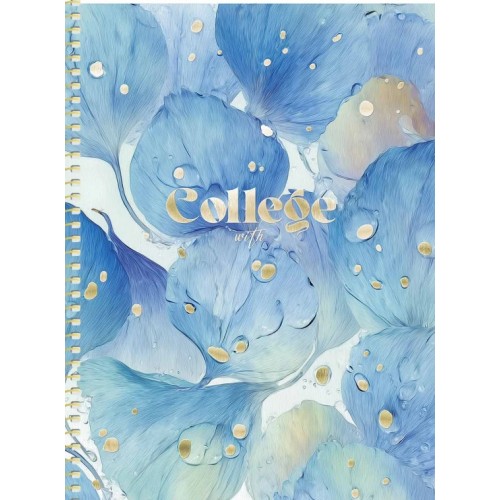 Блокнот пруж. В5 80арк. кліт. "Genius" біл. блок мат. лам. тисн. №B5-SC-080-6146K/Школярик