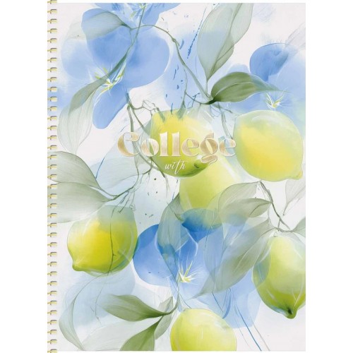 Блокнот пруж. В5 80арк. кліт. "Genius" біл. блок мат. лам. тисн. №B5-SC-080-6146K/Школярик