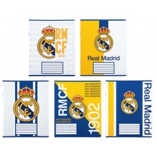 Зошит 12арк. кліт. "Kite" софт тач  + УФ лак Real Madrid №RL26-232(25)(600)