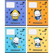 Зошит 12арк. кос. лін. "Kite" софт тач  + УФ лак об'ємний Pochacco №PC26-235(25)(600)