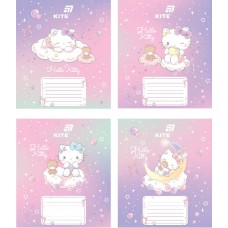 Зошит 12арк. кос. лін. "Kite" фольга + УФ лак Hello Kitty №HK26-235-1(25)(600)