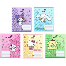 Зошит 12арк. кліт. "Kite" софт тач + УФ лак Kuromi №HK26-232(25)(600)