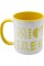 Чашка №3 "Музей Пирогова" з жовтою кольоровою ручкою та серединкою/НСВ/