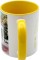 Чашка №3 "Музей Пирогова" з жовтою кольоровою ручкою та серединкою/НСВ/