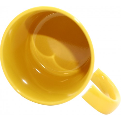 Чашка №3 "Музей Пирогова" з жовтою кольоровою ручкою та серединкою/НСВ/