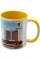 Чашка №4 "Книжка" з жовтою кольоровою ручкою та серединкою/НСВ/